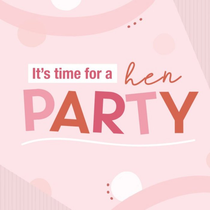 Pink Hen Party Invite