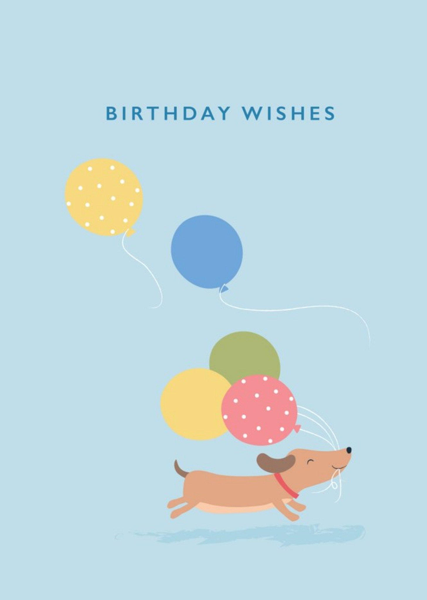 Moonpig Klara Hawkins Dog Birthday Wishes Card, Large