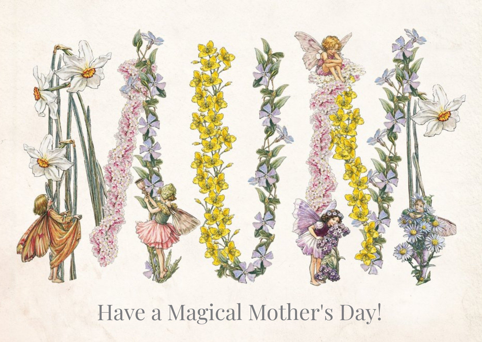 Flower Fairies Flower Letting Have A Magical Mothers Day Card Ecard