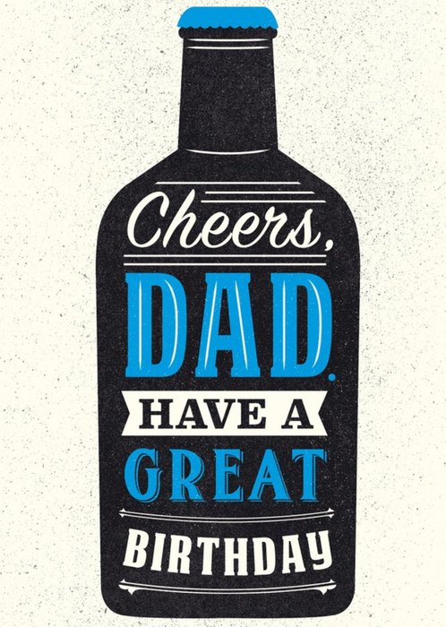 Cheers Dad Beer Birthday Card