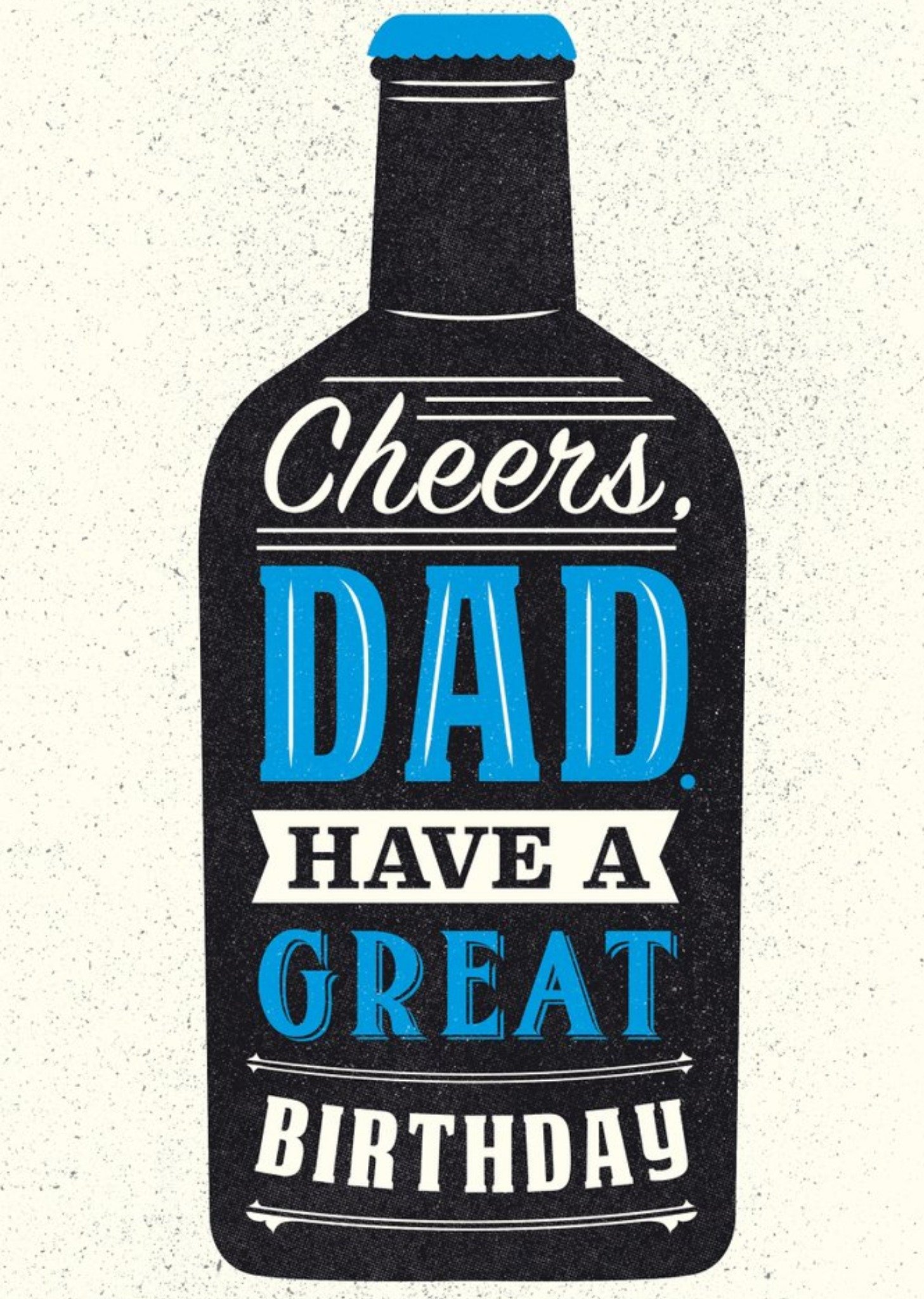 Moonpig Cheers Dad Beer Birthday Card, Large