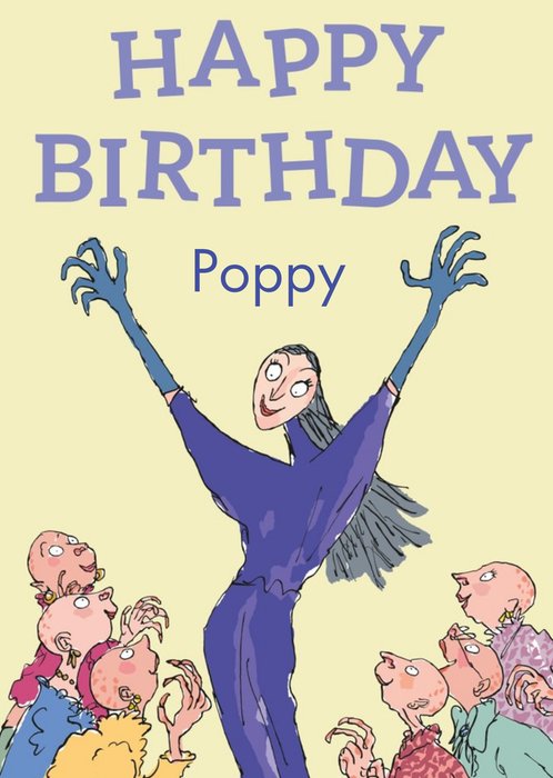Roald Dahl The Witches Birthday card