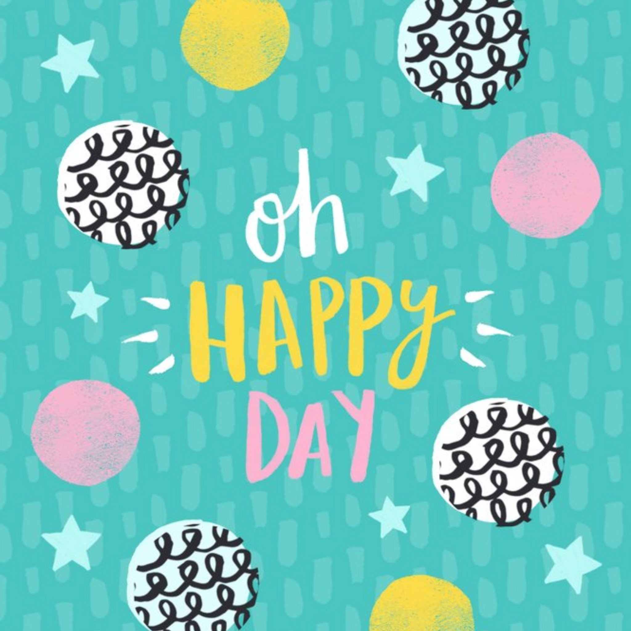Moonpig Oh Happy Day Square Card