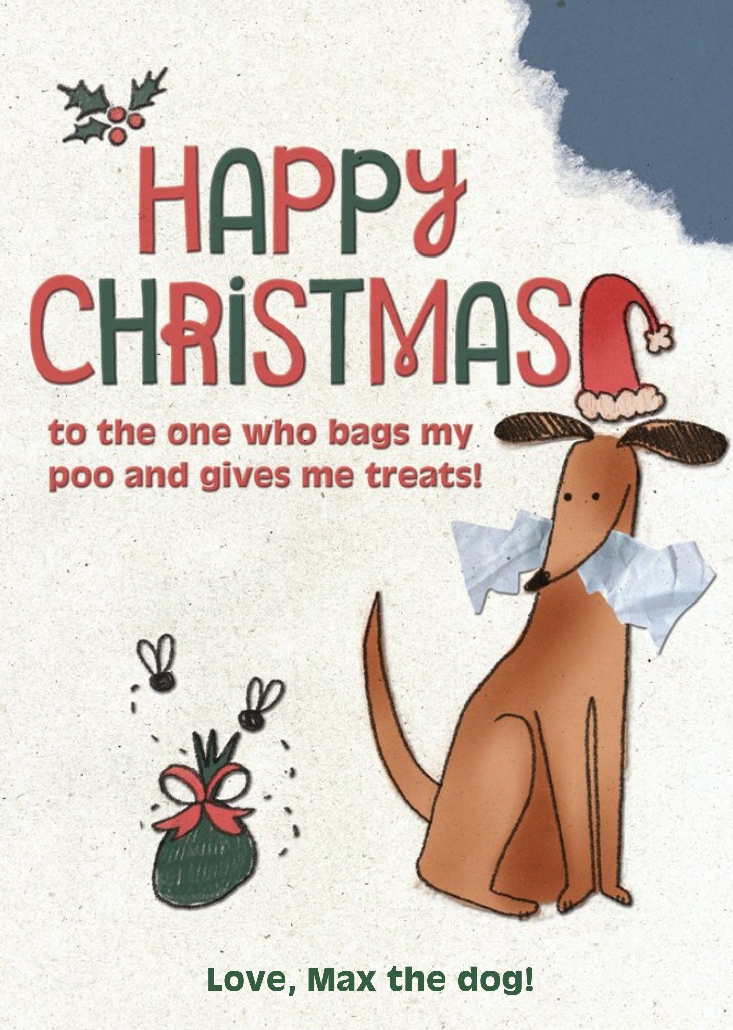 Love The Dog Funny Christmas Card Ecard