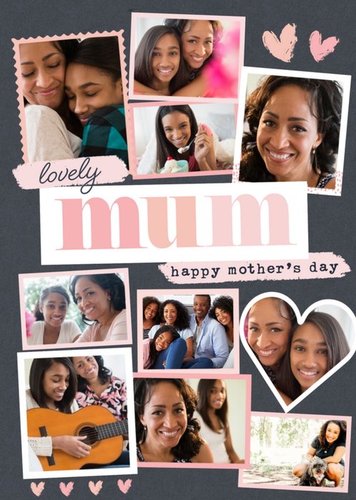Lovely Mum Happy Mothers Day Multiple Photo Upload Mothers Day Card