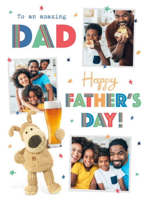 Boofle Amazing Dad Father's Day Photo Upload Card
