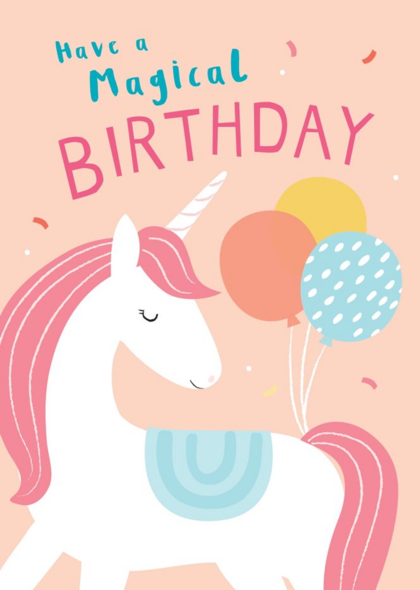 Klara Hawkins Unicorn Birthday Greeting Card Ecard