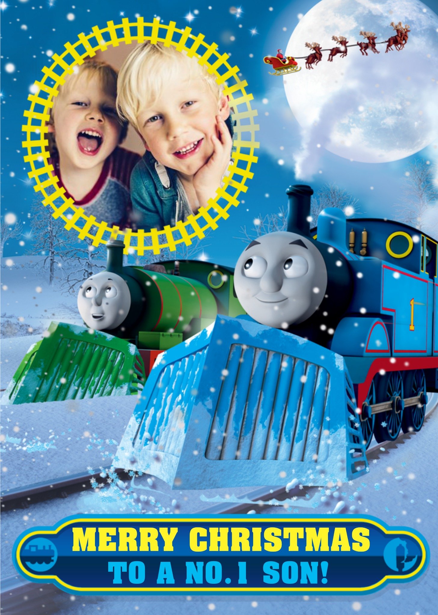 Thomas & Friends Thomas The Train Photo Christmas Card, Large