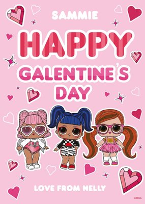 LOL Surprise Happy Valentines Galentines Day Personalised Card