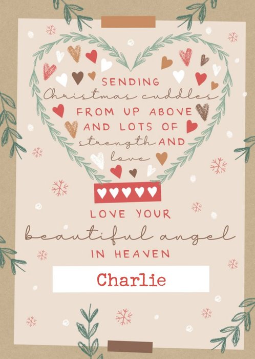 Beautiful Angel In Heaven Child Loss Card