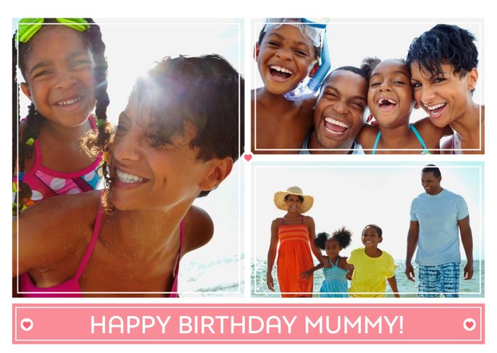Birthday Card - Photo Upload Card - Happy Birthday Mummy!