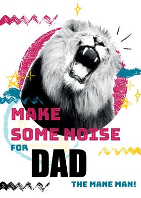 Animal Planet Make Some Noise For Dad Lion Father's Day Card
