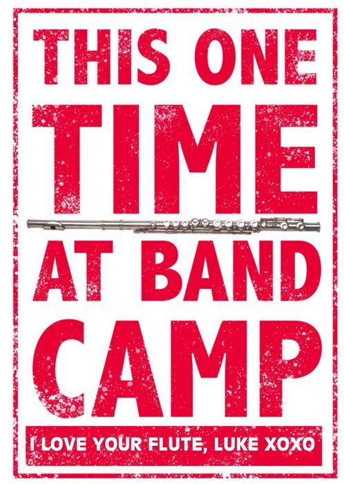 American Pie This One Time At Band Camp Card