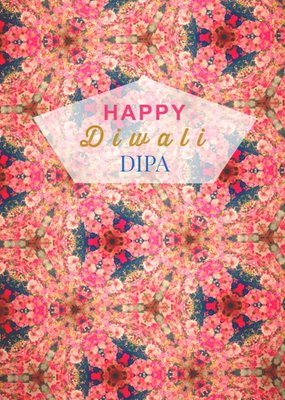 Beautiful Dipa Personalised Happy Diwali Card