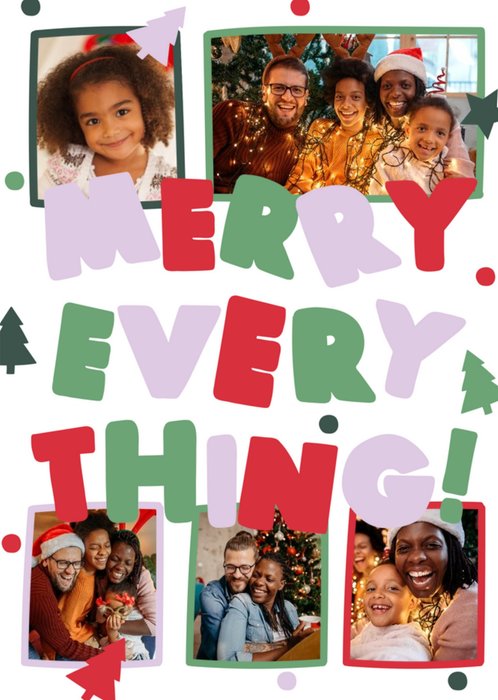 Merry Everything Photo Upload Christmas Card