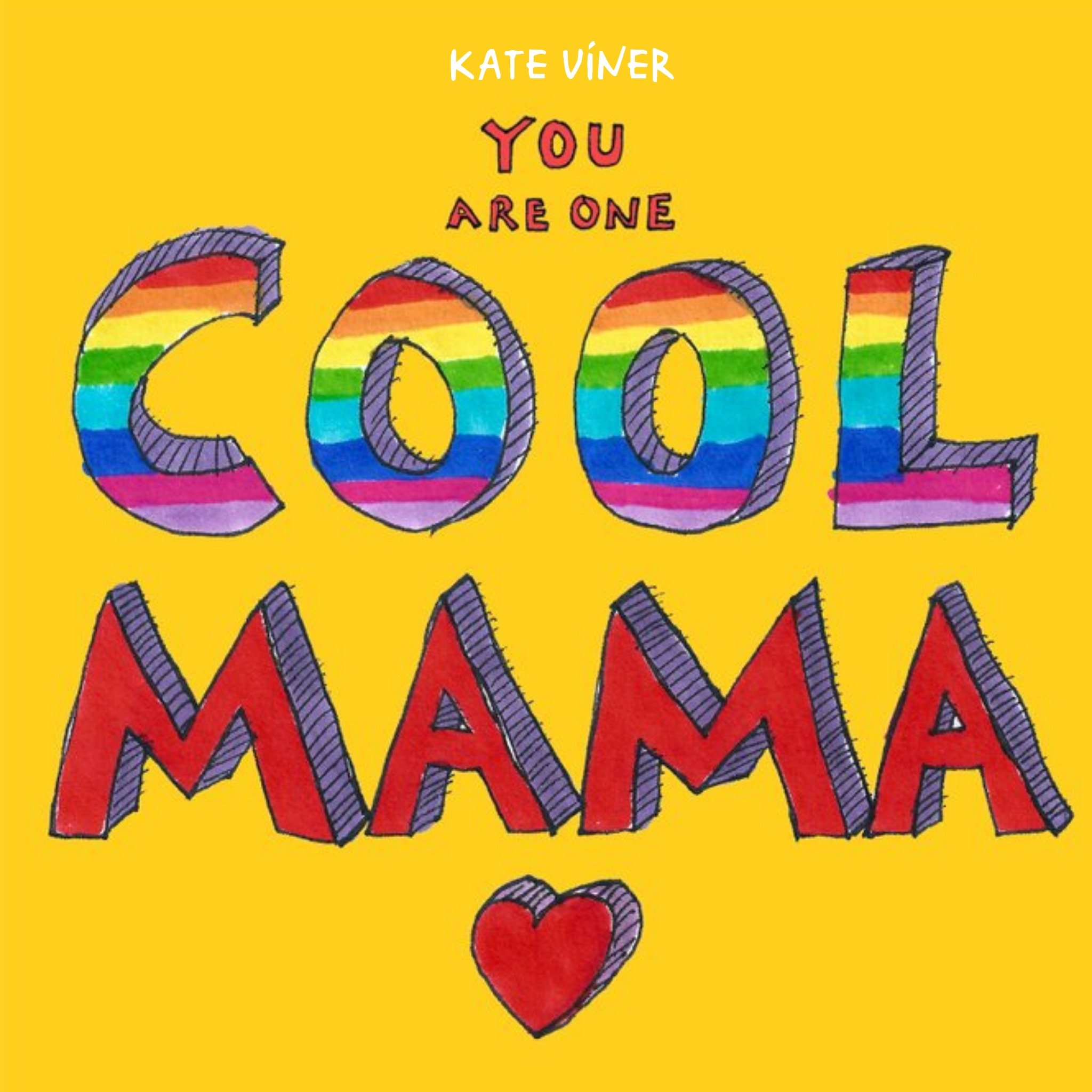 Personalised You Are One Cool Mama Mother's Day Card, Square