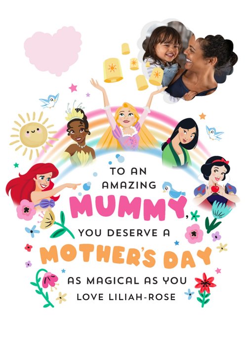 Disney Princesses Amazing Mummy Photo Upload Card