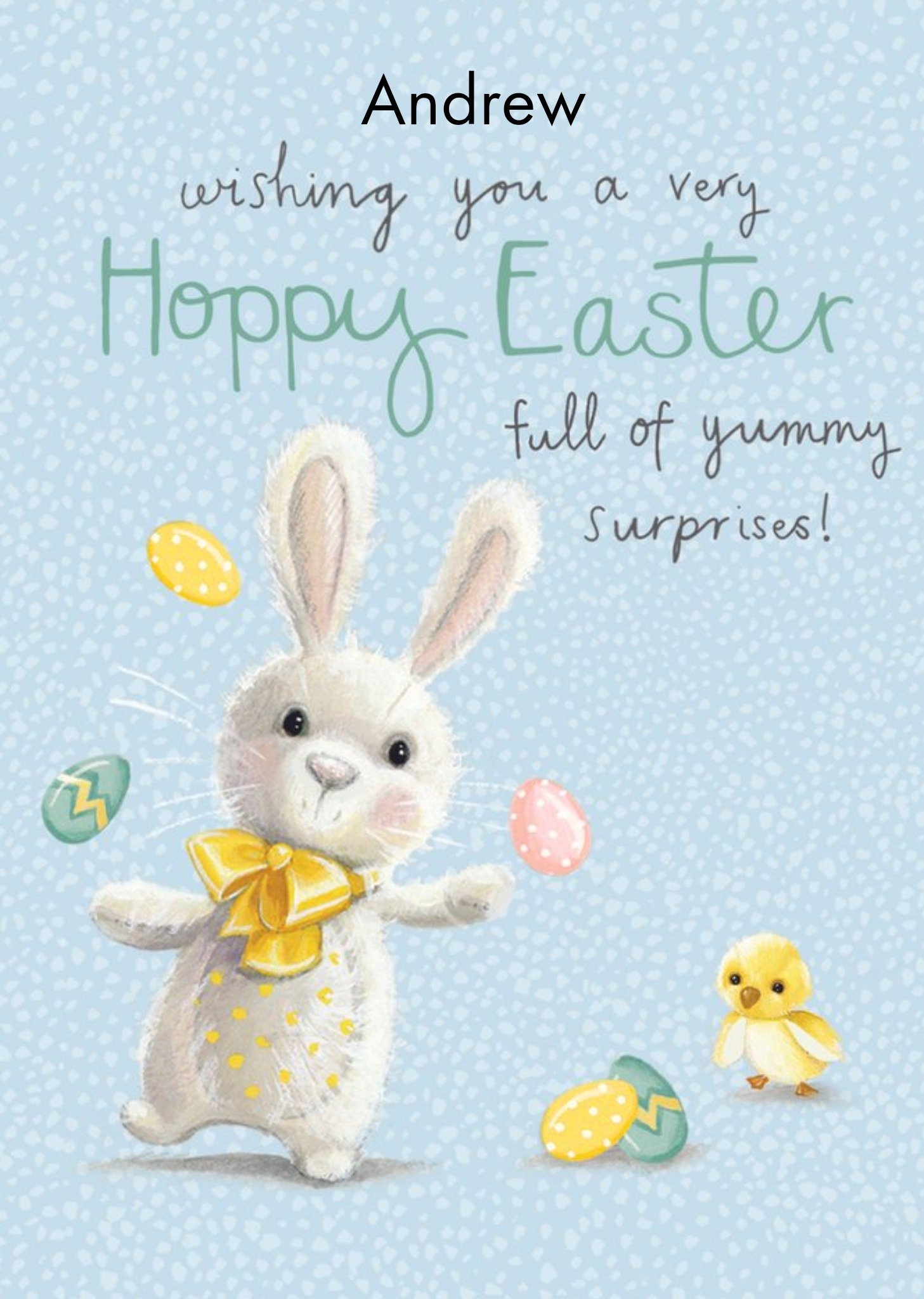 Clintons Pun Eggs Rabbit Easter Card Ecard