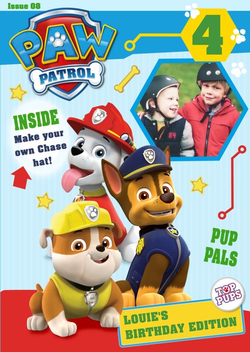 Nickelodeon Paw Patrol Birthday Card