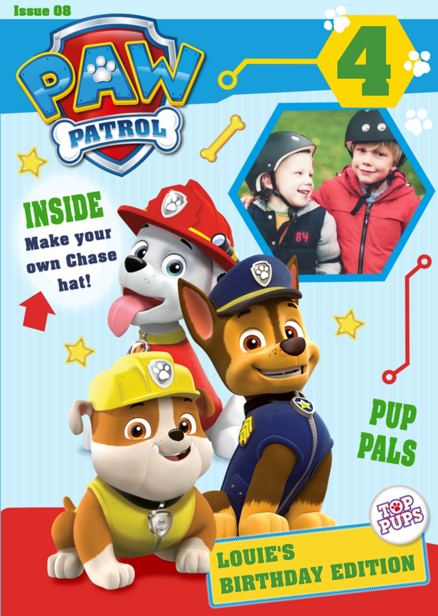 Nickelodeon Paw Patrol Birthday Card Ecard
