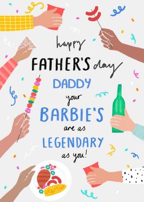 Millicent Venton Customisable Illustrated Barbeque Father's Day Card