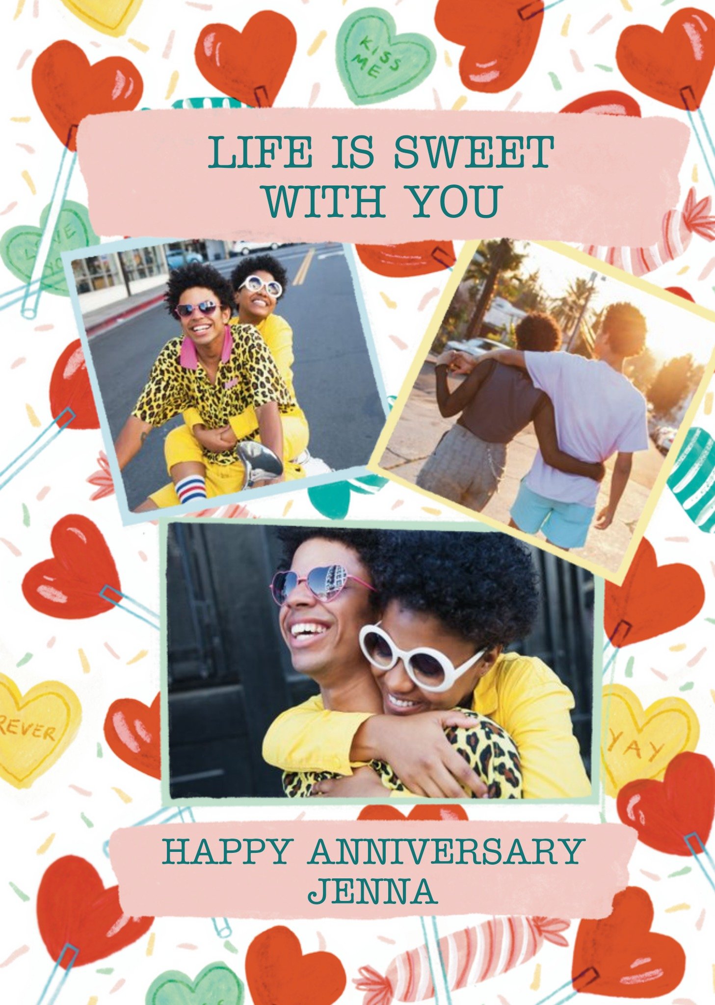 Life Is Sweet With You Photo Upload Card Ecard