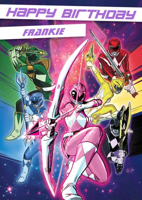 Power Rangers Characters Birthday Card | Moonpig