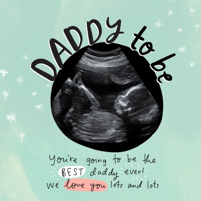 The Happy News Daddy-to-Be Photo Upload Father's Day Card