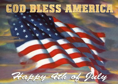 Mary Evans God Bless America Independence Day Card