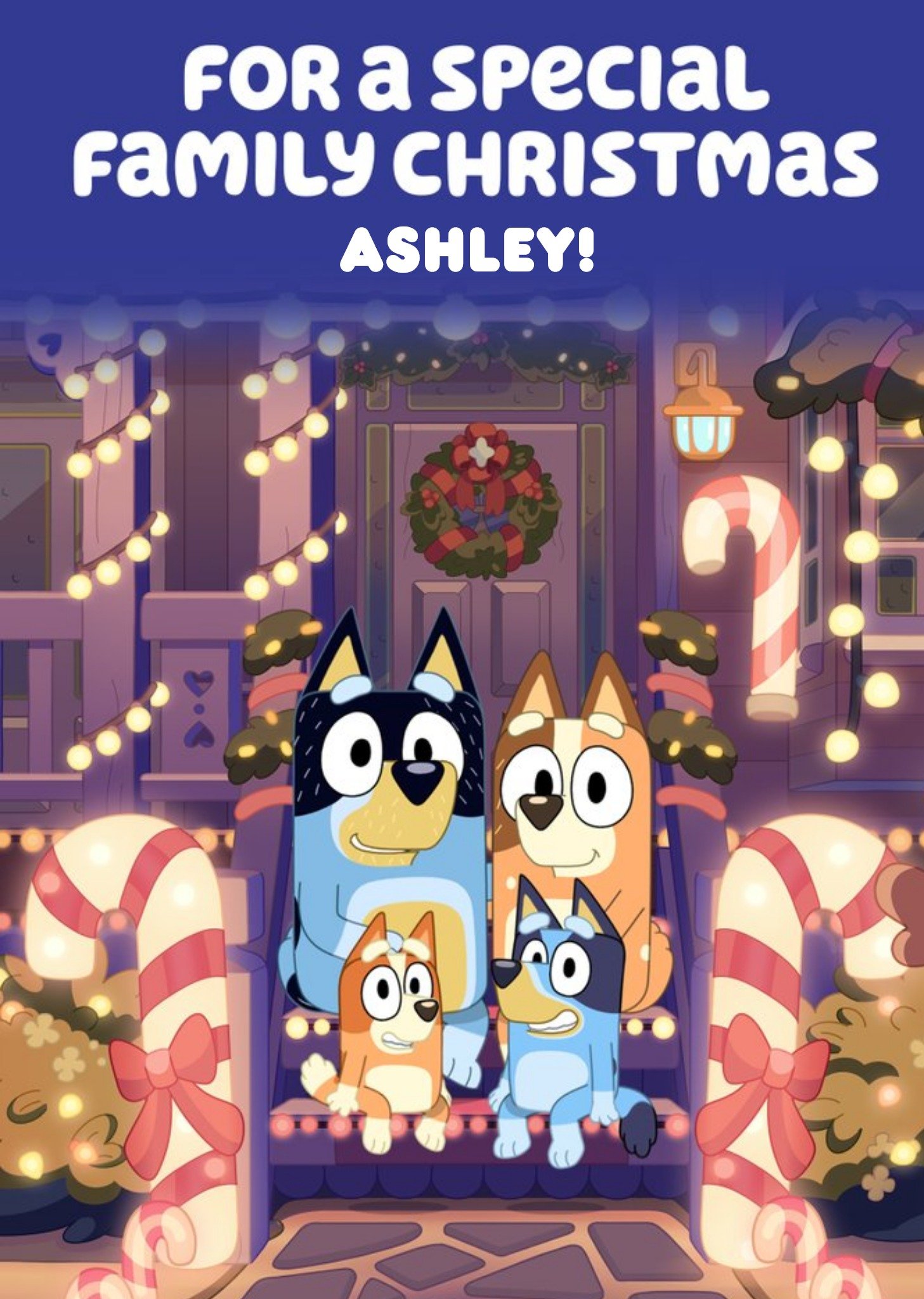 Bluey Bbc For A Special Family Christmas Card