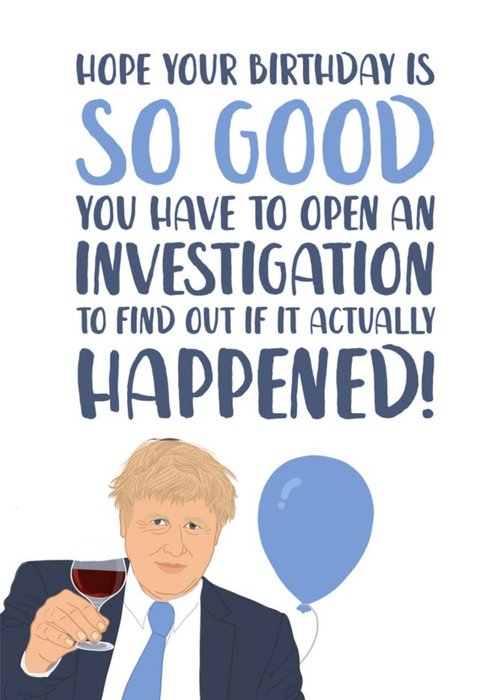 Investigation Funny Illustrated Birthday Card