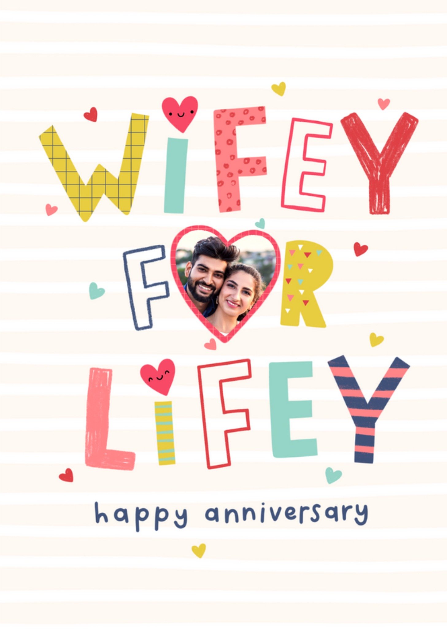 Wifey For Lifey Photo Upload Anniversary Card By Jess Moorhouse Ecard