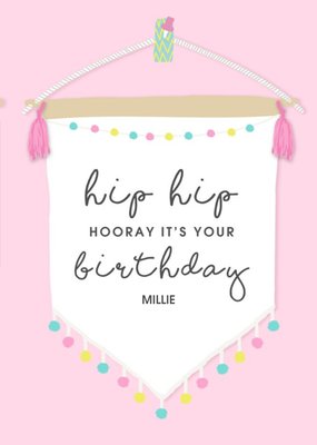 Birthday Card - Hip Hip Hooray