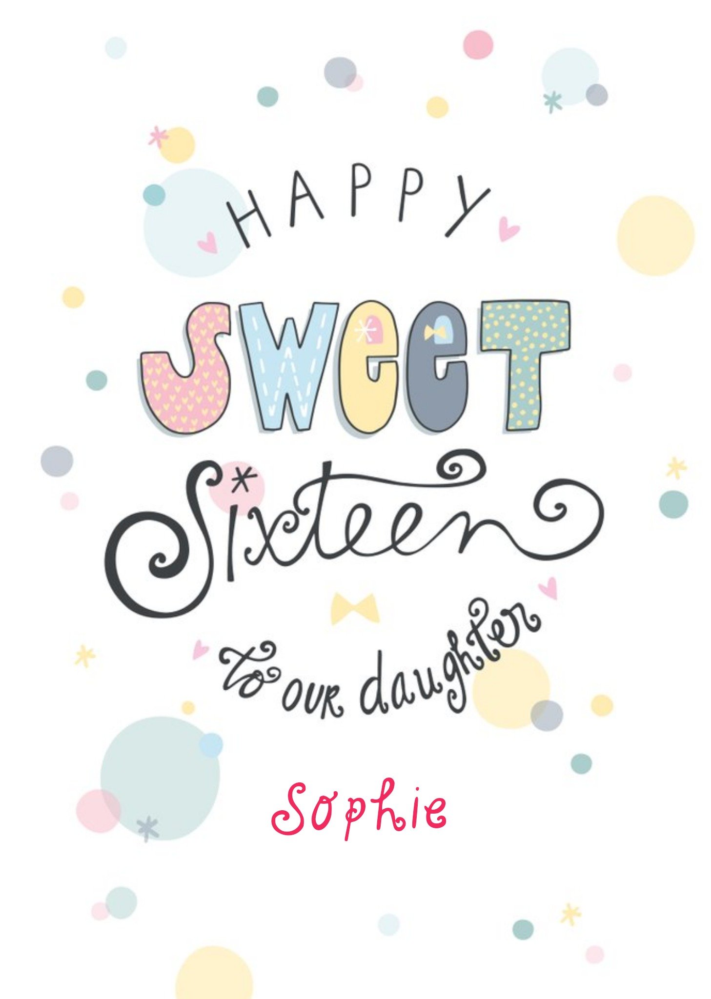 Moonpig Happy Sweet Sixteen To Our Birthday Card Ecard