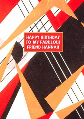 Mary Evans Retro Pattern Birthday Art Card