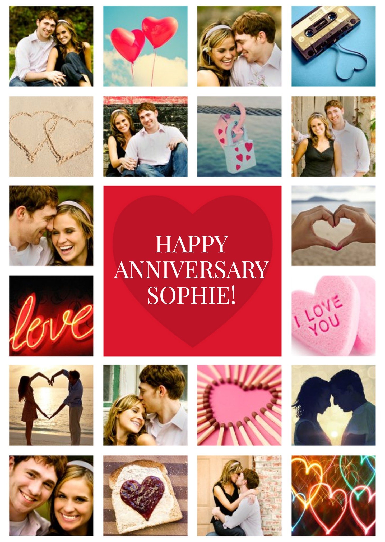 Anniversary Card - Happy Anniversary - Photo Upload Postcard