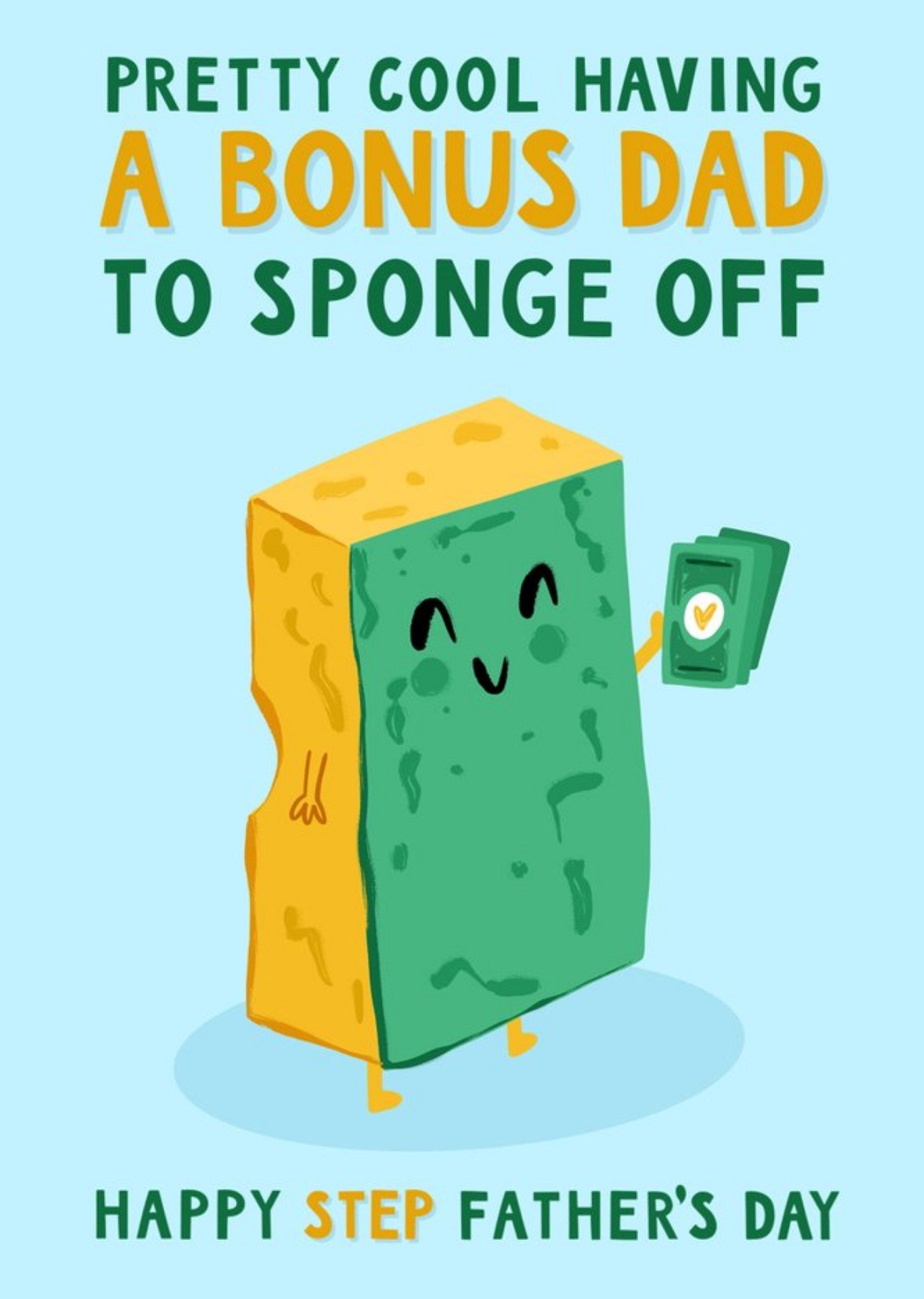Moonpig Lucy Maggie A Bonus Dad To Sponge Ecard