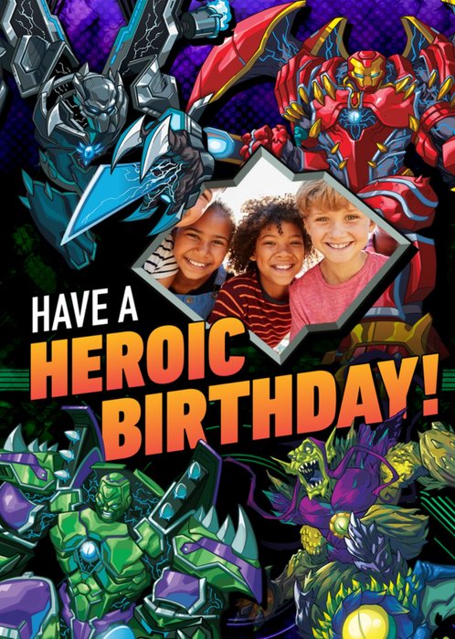 Marvel Comics Monster Hunter Heroic Birthday Photo Upload Card
