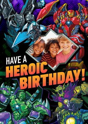 Marvel Comics Monster Hunter Heroic Birthday Photo Upload Card