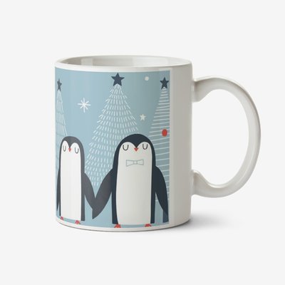 Pair Of Penguins Christmas Mug
