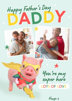 Moonpigs Cute Pig Personalised Father's Day Card