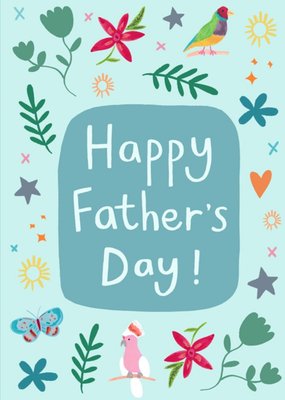 Stella Isaac Illustration Floral Fathers Day Card