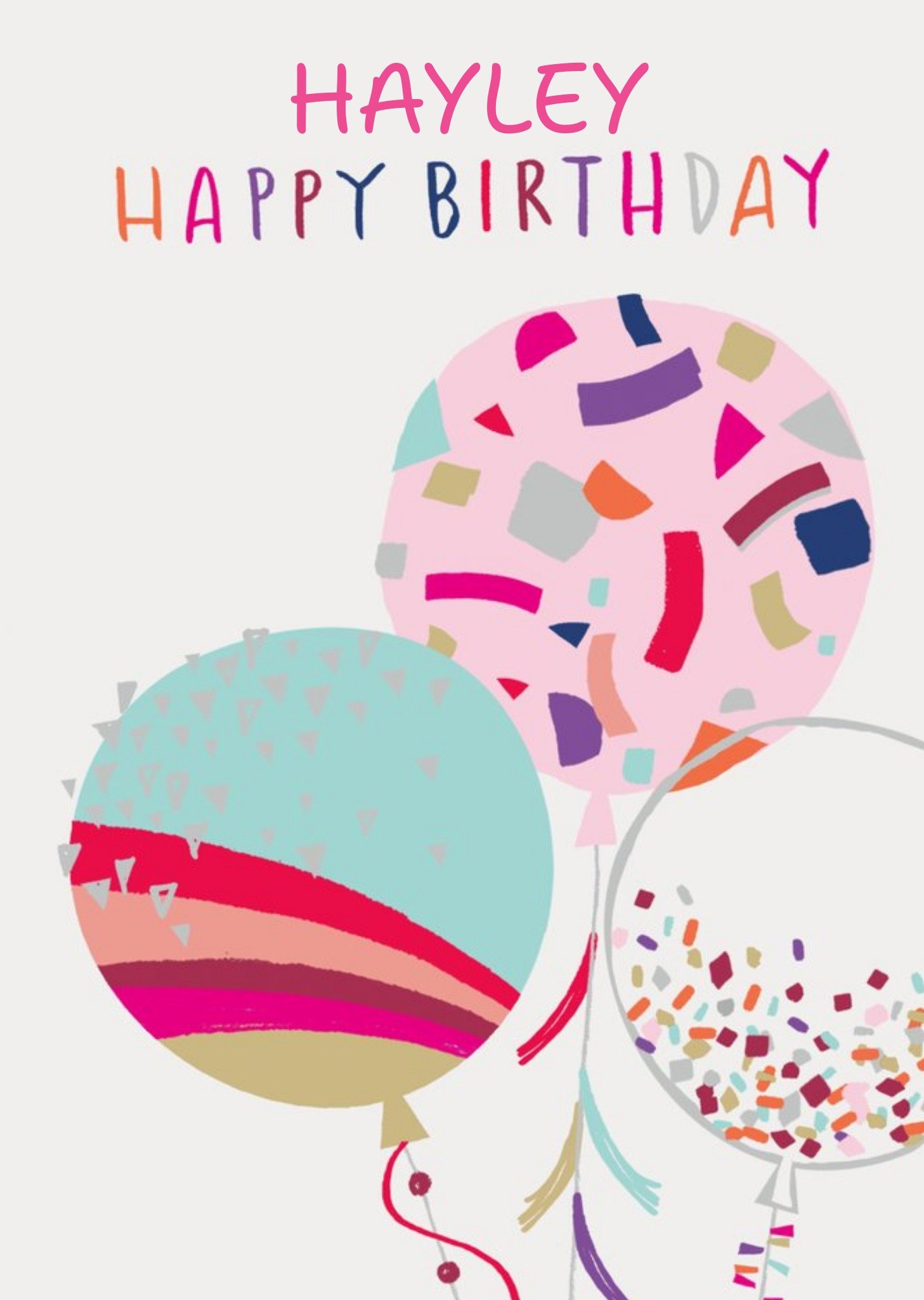 Illustration Of Colourful Balloons Birthday Card Ecard