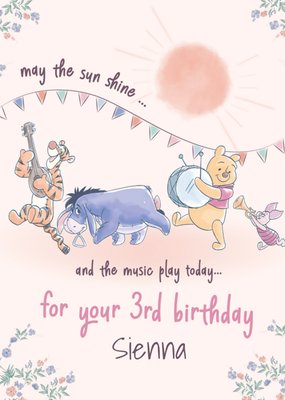 Disney Winnie The Pooh May The Sun Shine Birthday Card