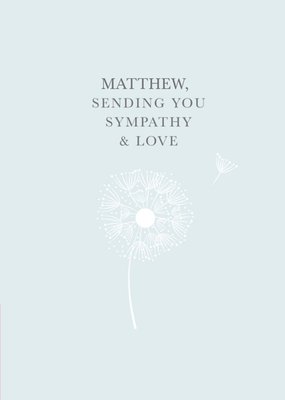 Sending You Love & Sympathy Personalised Card