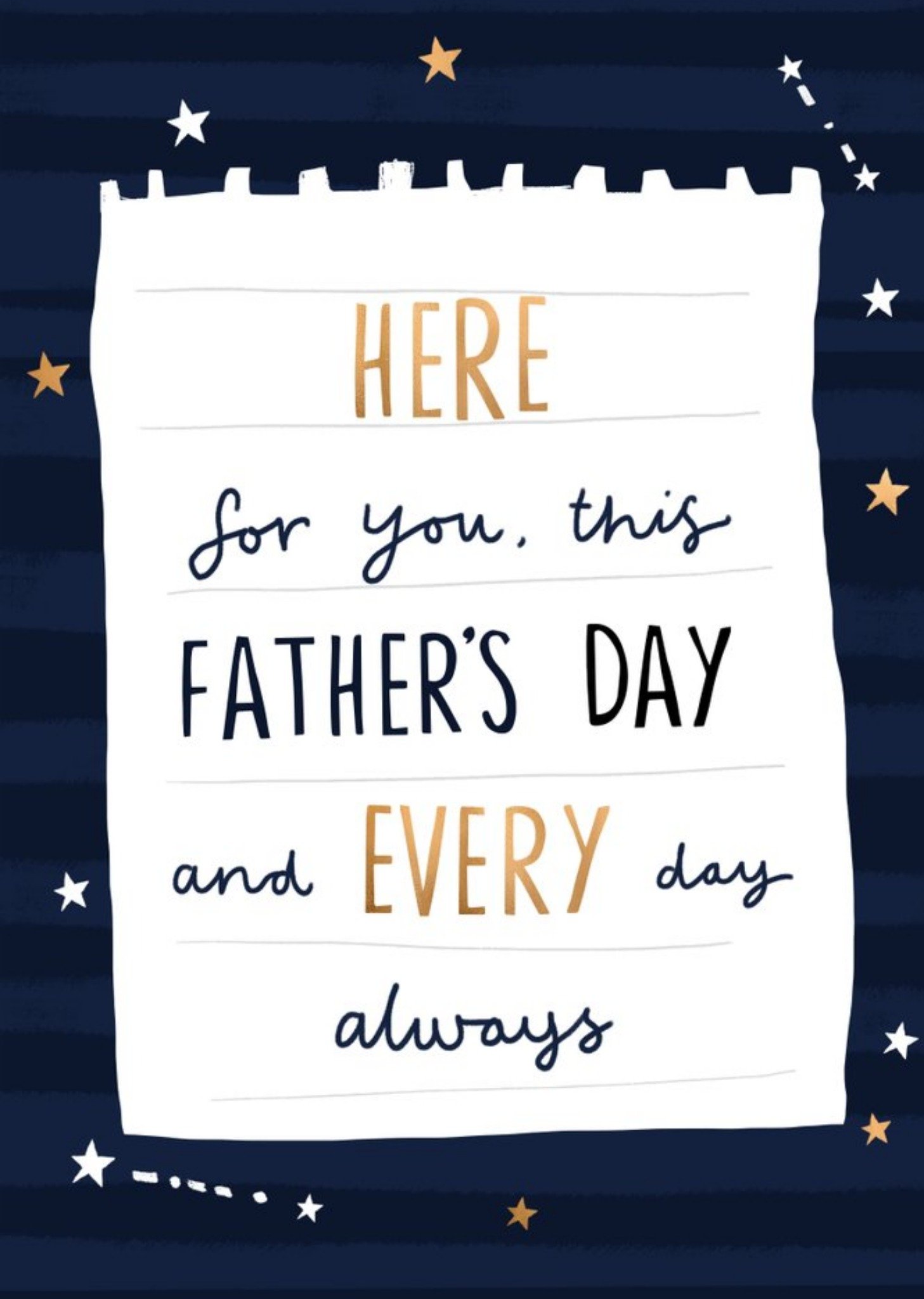 Moonpig Here For You Every Day And Always Father's Day Card Ecard