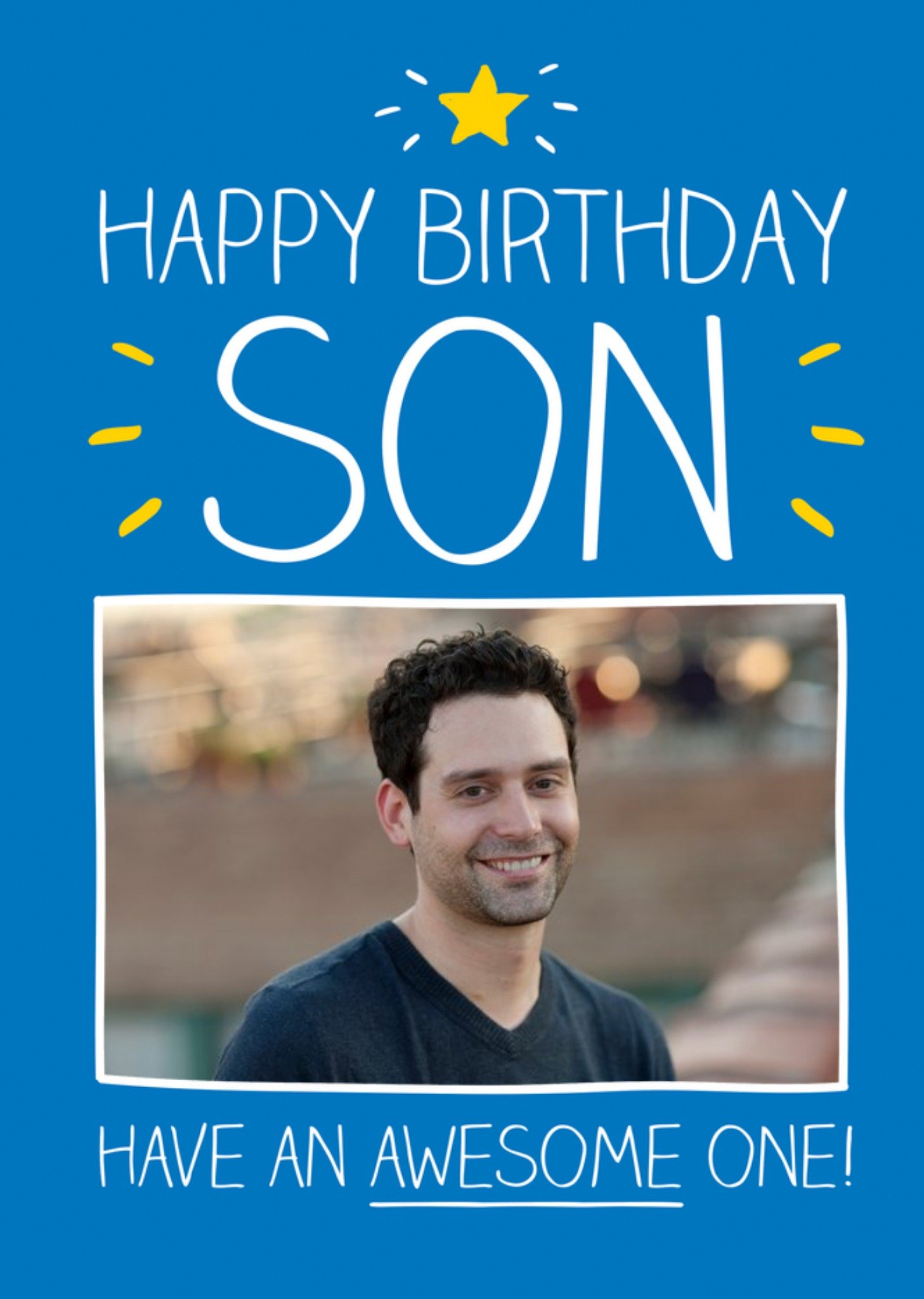 Happy Jackson Have An Awesome One Son Personalised Photo Upload Happy Birthday Card Ecard