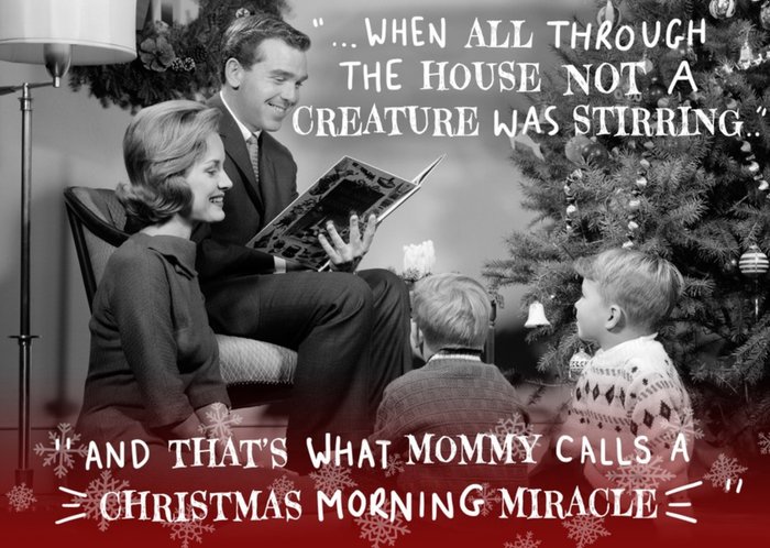Christmas Miracle Vintage Photo Card
