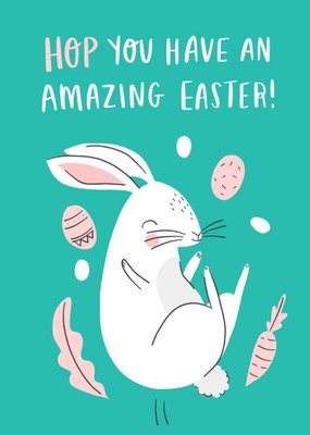 Cute Hop You Have An Amazing Easter Card