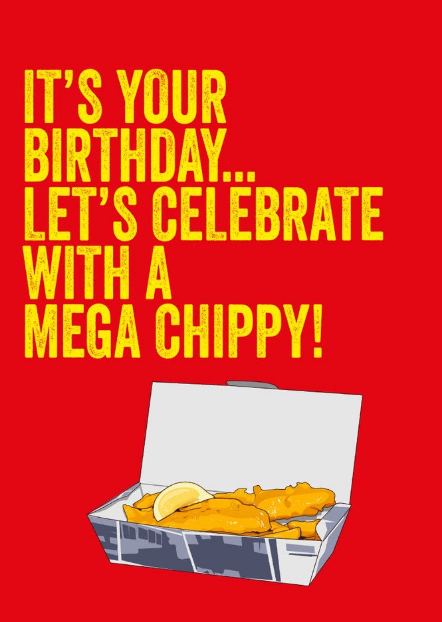 Filthy Sentiments Celebrate With A Chippy Birthday Card, Large